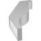 Ekena Millwork 3 1/2-in. W x 14-in. D x 26-in. H Funston Architectural Grade PVC Knee Brace BRCP035X14X26FST - alternate 3